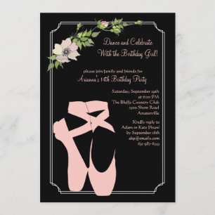 Invitation De Chaussures D'Orteil Rose