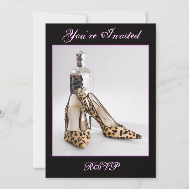 Invitation de chaussures Leopard (Devant)
