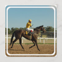 Invitation de cheval de course de pur sang