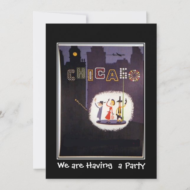 Invitation de Chicago Private Party (Devant)