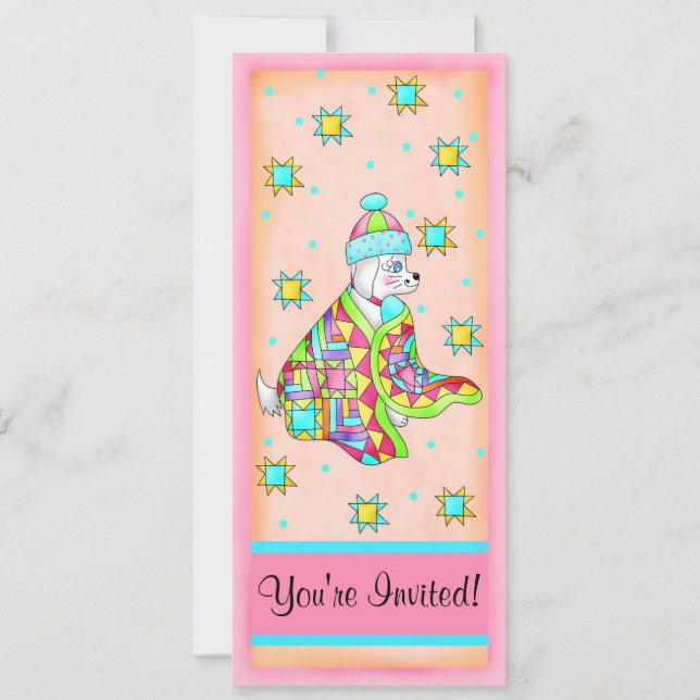 Invitation de chien de garde de surface personnali (Devant)