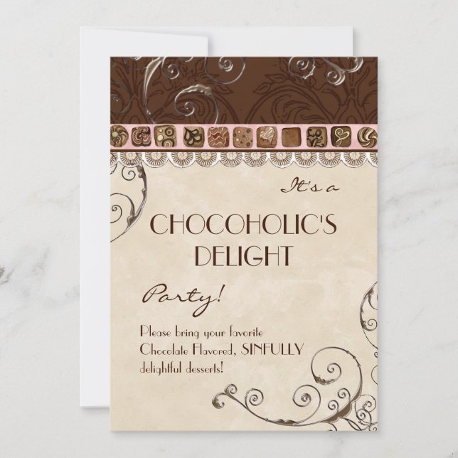 Invitation de Chocoholic's Delight Party (Devant)