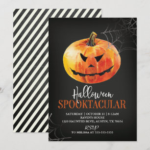 Invitation de Citrouille Halloween Spooktacular