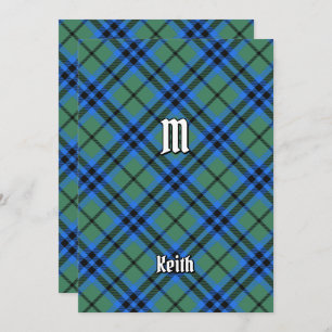 Invitation de Clan Keith Tartan