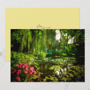 Invitation de Claude Monet Étang de Giverny avec L
