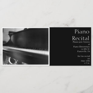 Invitation de clavier de piano