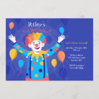 Invitation de Clown