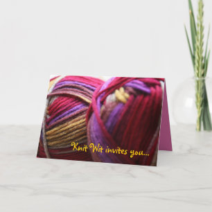 Invitation de club de tricot