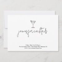 Invitation de Cocktail Cute
