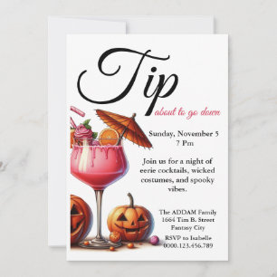 Invitation de cocktails effrayants pour Halloween 