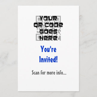 Invitation de code de QR