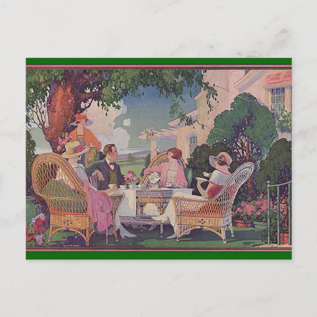 Invitation de collecte de pelouse vintage (Devant)