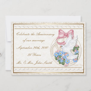 Invitation de colombe Vintage Cuddle Creek®