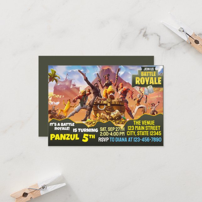 Invitation de combat de jeu (Devant/Arrière en situation)