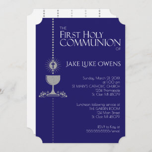 Invitation de communion de Chalis de parties