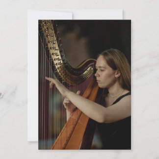Invitation de concert de musique classique au harp