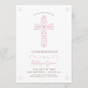 Invitation de confirmation, carte Invitation perso