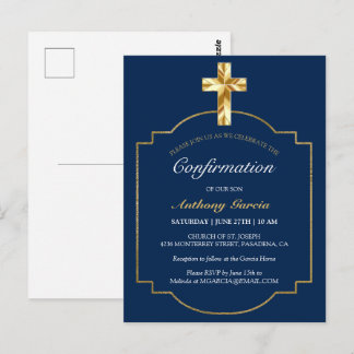 Invitation de confirmation de la Croix d'or de la