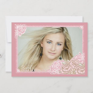 Invitation de confirmation de la photo Vintage de 