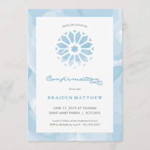 Invitation de confirmation, invitation religieux