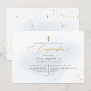 Invitation de confirmation PixDezines H2 Bleu Déla