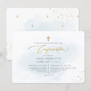 Invitation de confirmation PixDezines H2 Blue Wash