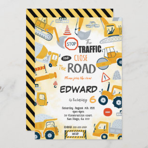 Invitation de construction du 6e anniversaire