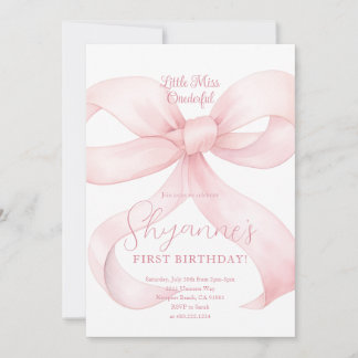 Invitation de Coquette pour l'anniversaire de la f