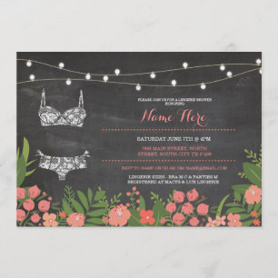 Invitation de corail nuptiale de Bachelorette de