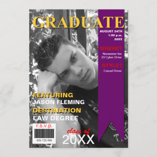 Invitation de couverture du magazine Photo Graduat