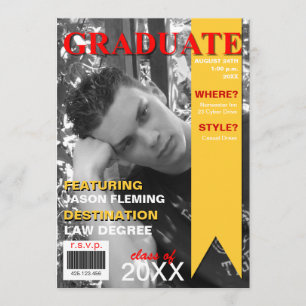 Invitation de couverture du magazine Photo Graduat