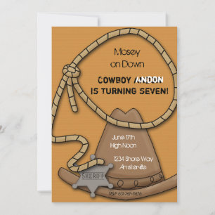 Invitation de Cowboy Gear