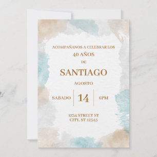 INVITATION DE CUMPLEANOS PARA HOMBRE