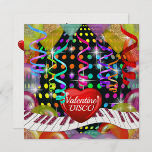 Invitation de danse Valentine Disco