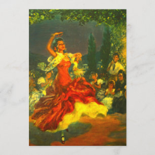 Invitation de danseur de flamenco