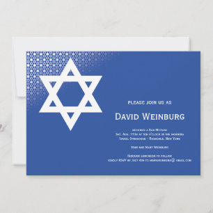 Invitation de David Blue Bar Mitzvah