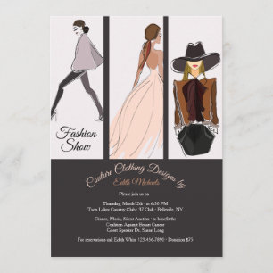 Invitation de défilé de mode