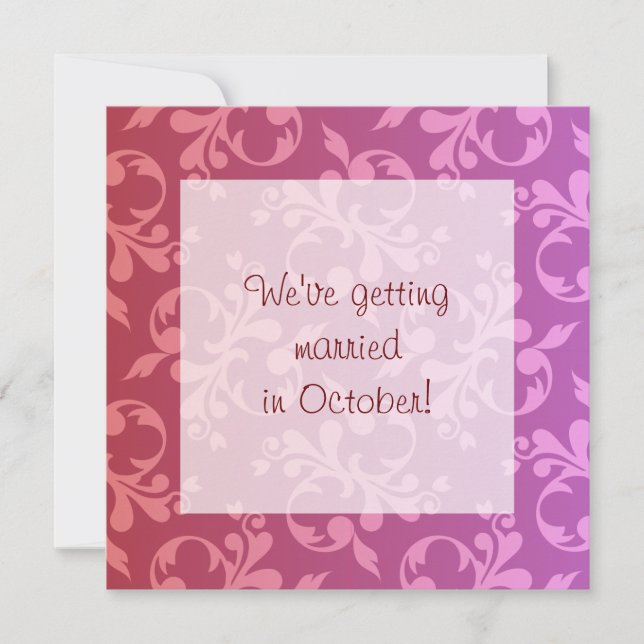 Invitation de défilement rouge et violet (Devant)