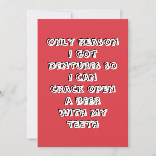 Invitation de dents d'ouverture de bouteille