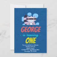 Invitation de dessin animé sur mesure du Raccoon p