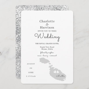 Invitation de destination Mariage de Malte
