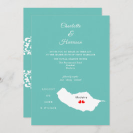 Invitation de destination Mariage Madeira