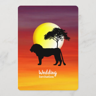 Invitation de destination Mariage Safari Afrique
