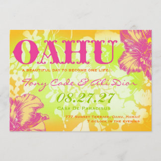 Invitation de destination OAHU HAWAII
