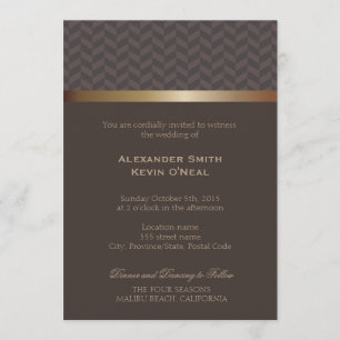 Invitation de deux Mariages gays-gays