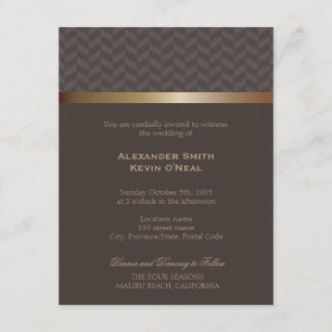 Invitation de deux Mariages gays-gays