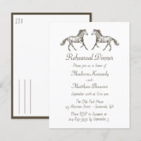 Invitation de dîner de répétition Western Country