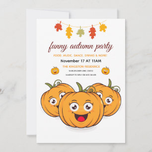 Invitation de dîner de Thanksgiving rustique Citro