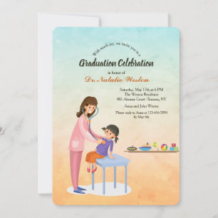 Invitation de diplômes de pédiatre