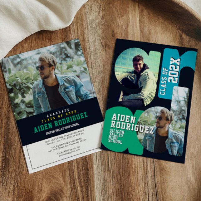 Invitation de diplômes du collège moderne (Créateur téléchargé)